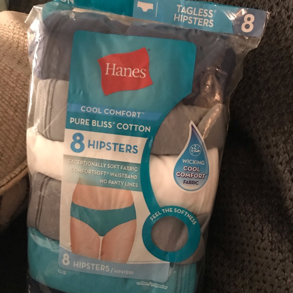 New Hanes Tagless Hipster Panties
